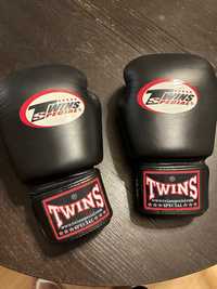 Luvas Twins - Muay Thai, Boxe, Kickboxing + ligaduras de boxe e corda