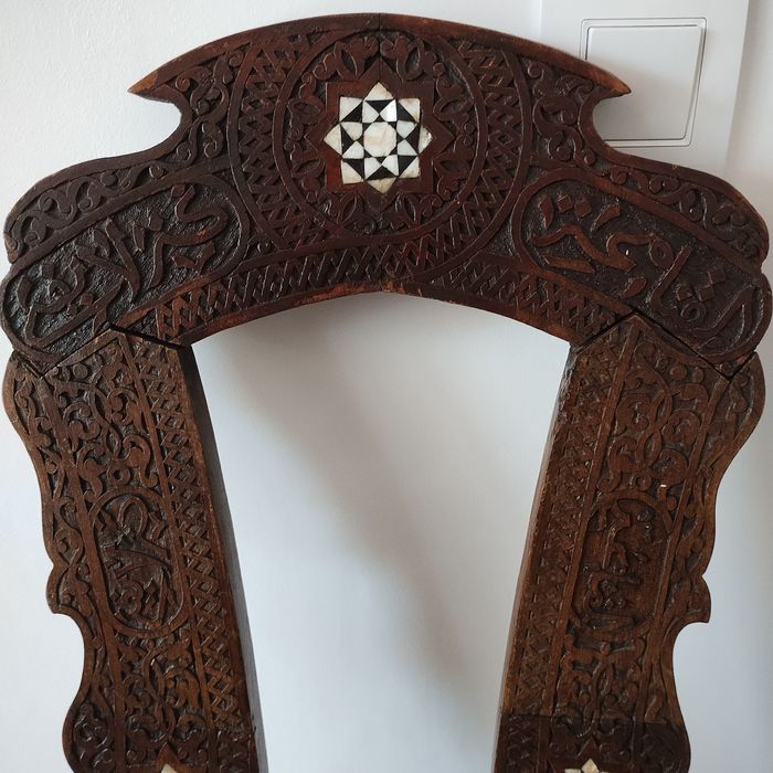 Stara konsola ścienna półka stojak judaika