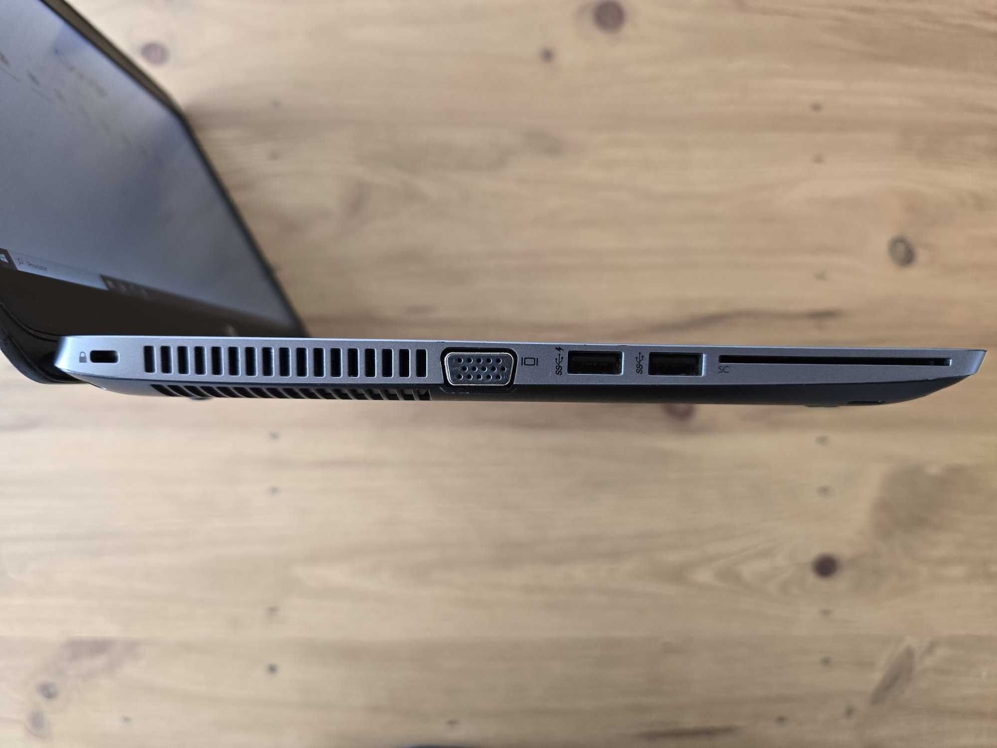 HP EliteBook 840, Core i7, 8GB RAM, 256GB SSD, 14" com Docking station