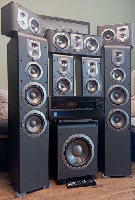 Kino Domowe Onkyo Kolumny JBL Subwoofer Aktywny