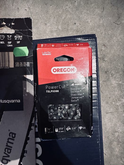 Zestaw oregon nowy łancuch + prowadnica 18cali 45cm husqvarna