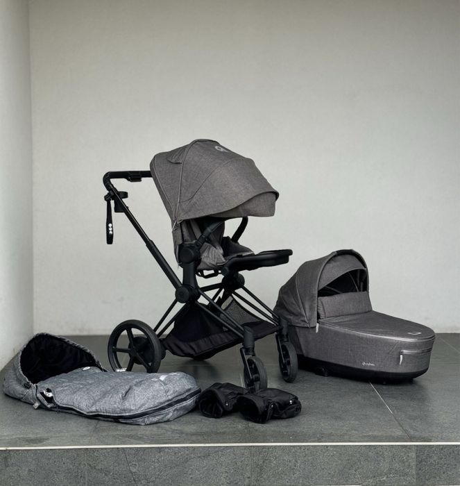 Електровізочок Cybex e-priam 4.0 2в1 + підстаканник, футмуф, рукавиці
