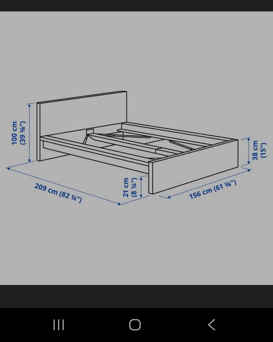 Rama łóżka IKEA MALM 140x200