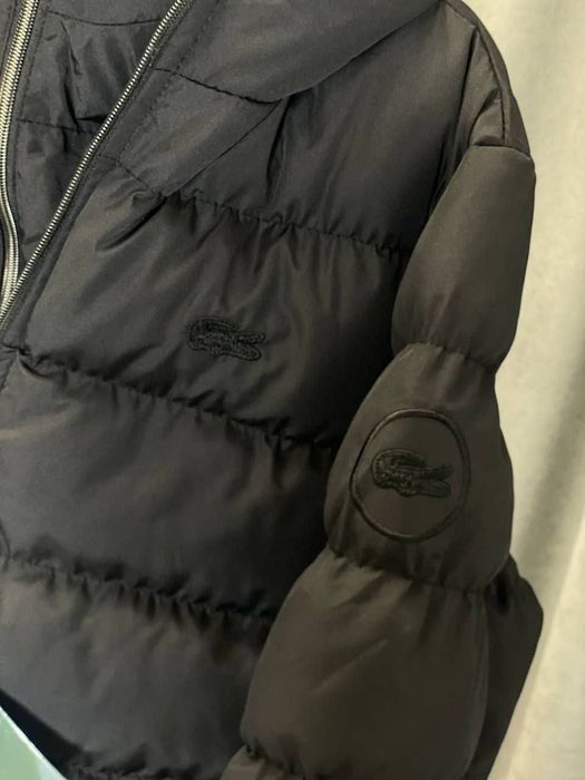 РАСПРОДАЖА -60% Чоловіча зимова куртка Lacoste чорний пуховик S M розм