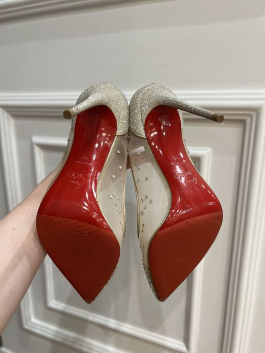 Туфли-лодочки Christian Louboutin Follies Strass в сетку