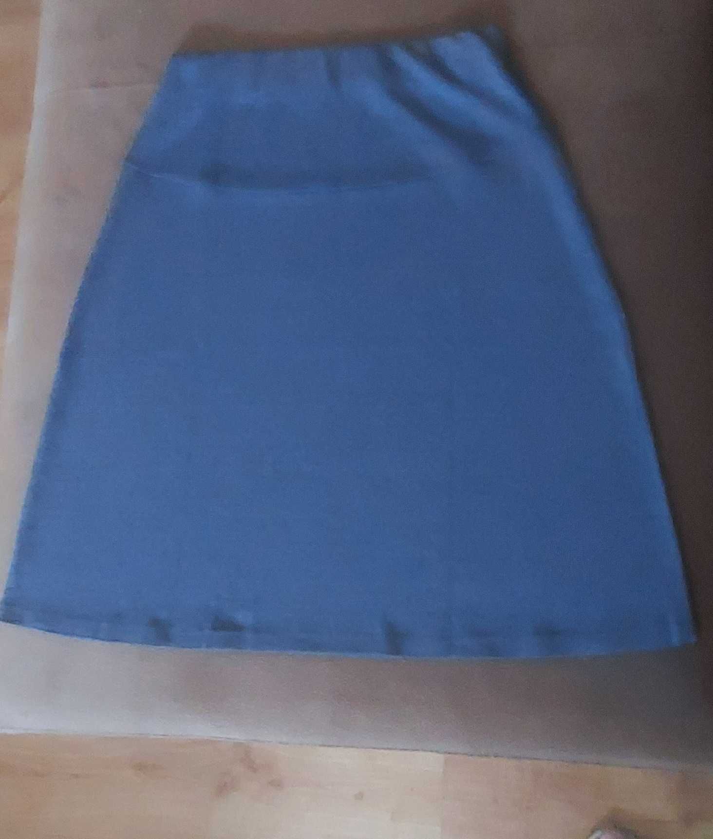 Spódnica z dzianiny rozmiar M szara i niebieska