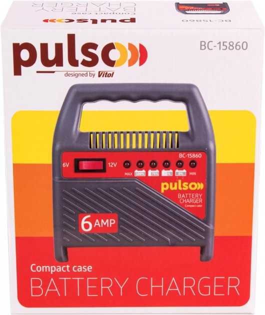 Зарядний пристрій Pulso BC-15860 BC-20865 6-12В, 6A 20-80Ач