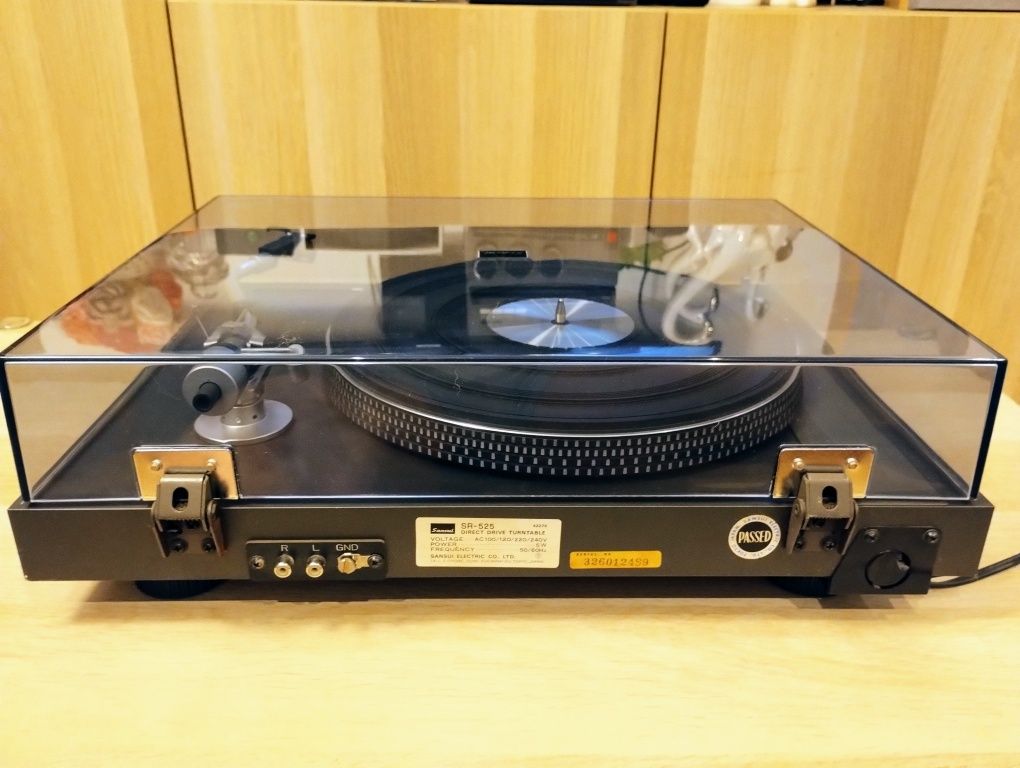 GRAMOFON SANSUI SR-525 - Legendarny Gramofon z wkładką SHURE M24H