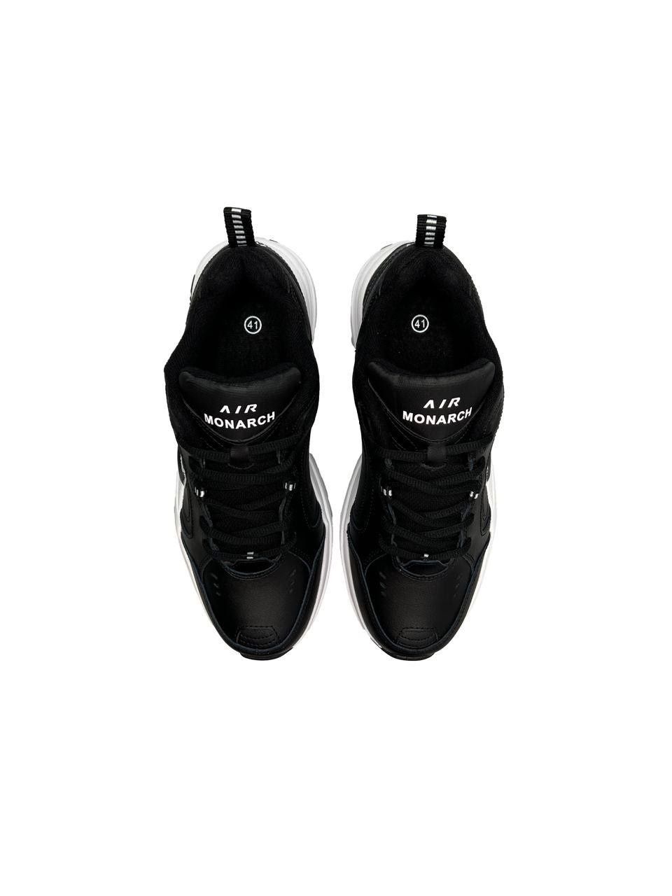 Кросівки Nike Air Monarch 4 black white | Кроссовки найк білі чорні