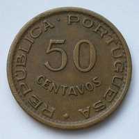 Mozambik 50 centavos 1957