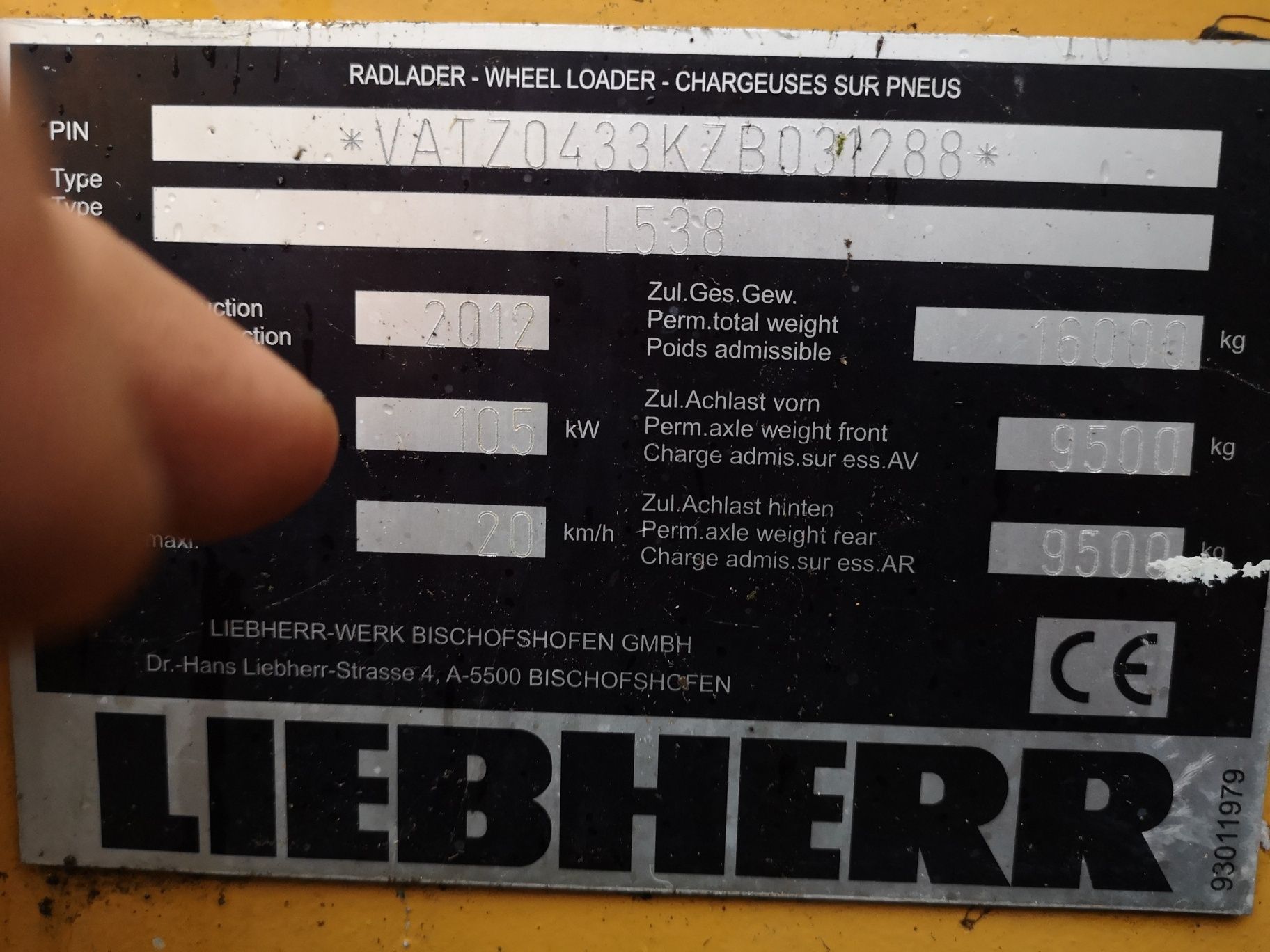 Ładowarka Liebherr 538