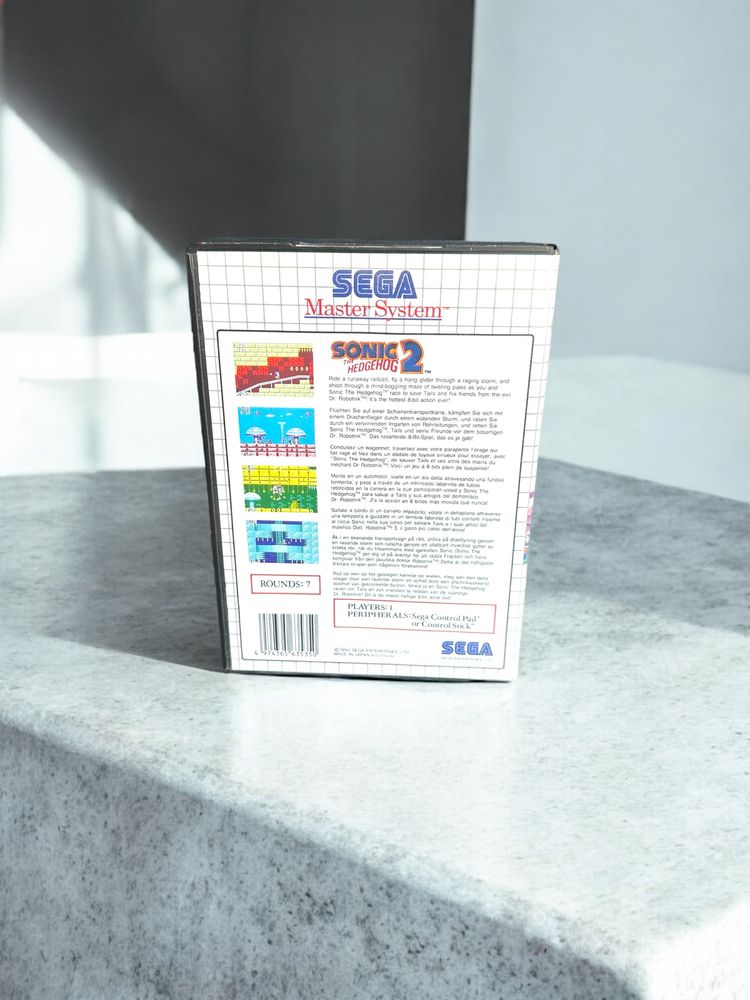 Sega Master System Sonic 2 Game