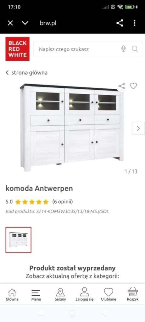 Komoda i dwie witrynki Antwerpen