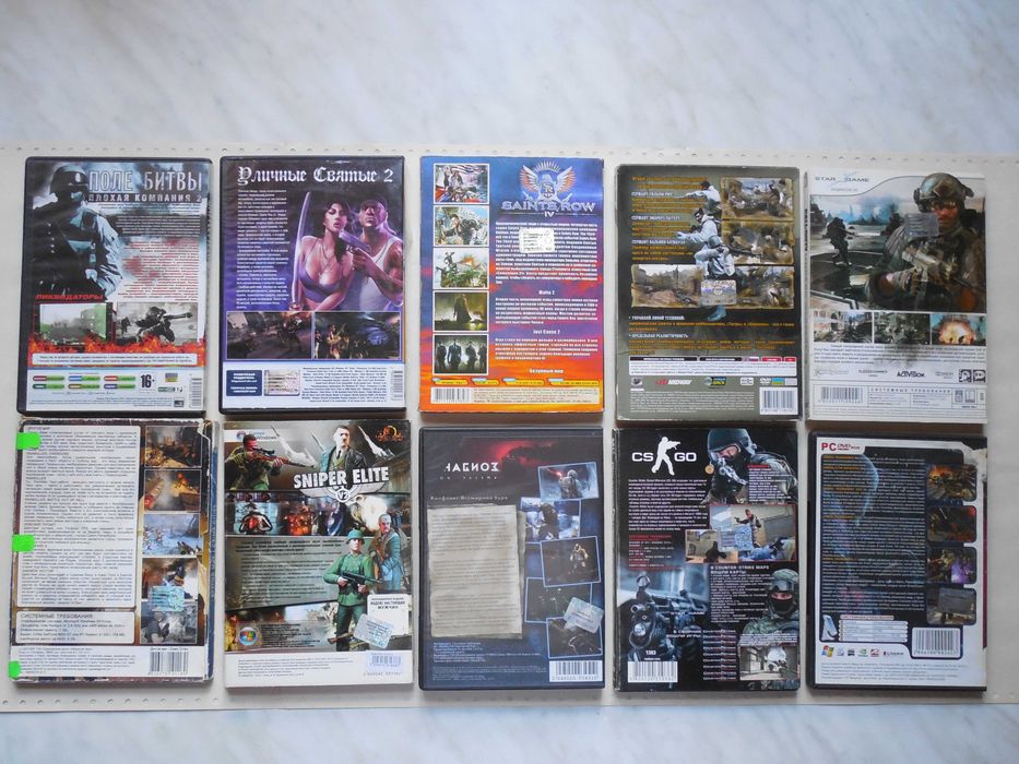 ПК игры. 10 шт. Battlefield, Call of Duty: MW 3, Counter Strike, и др.