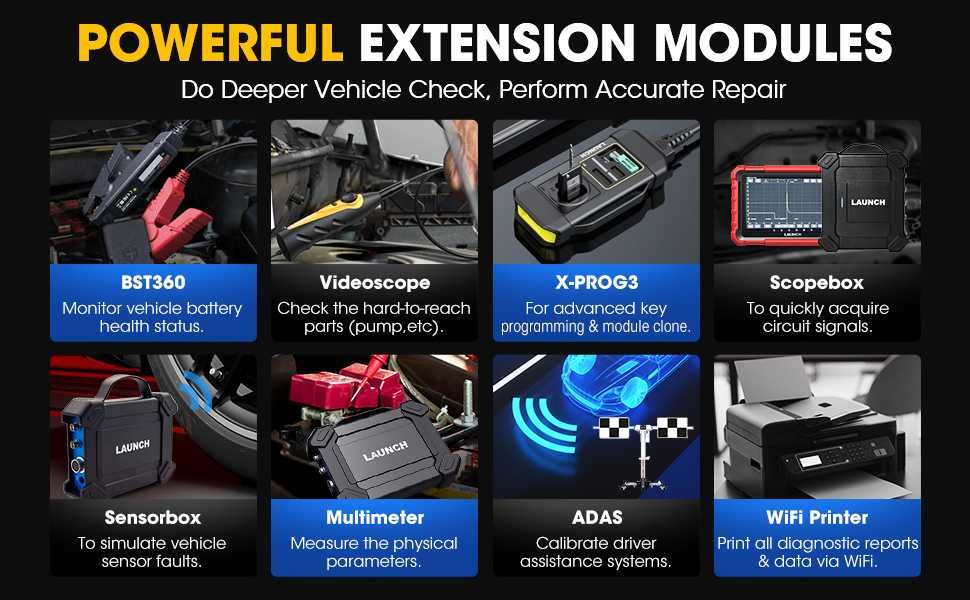 Máq. Diagnóstico Auto LAUNCH X431 PROS ELITE  2anos atualização grátis
