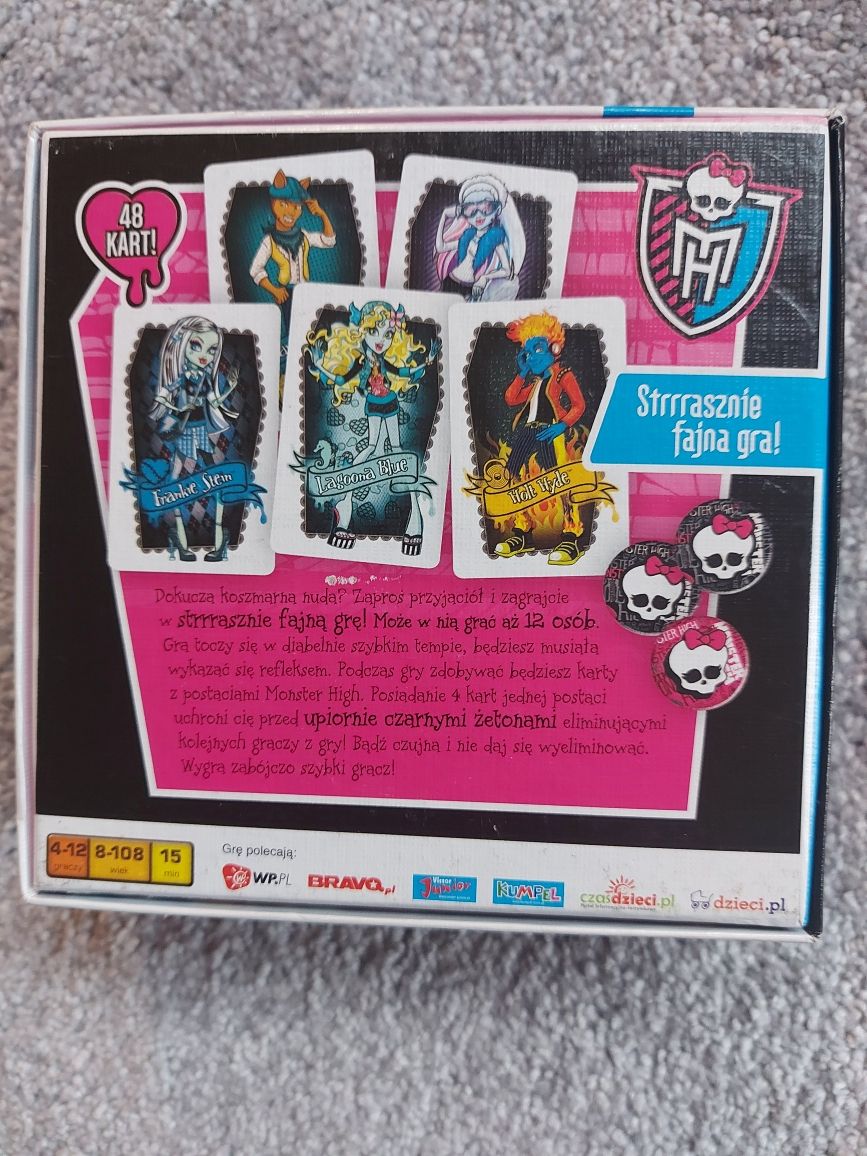 Gra Monster High - karciana z żetonami