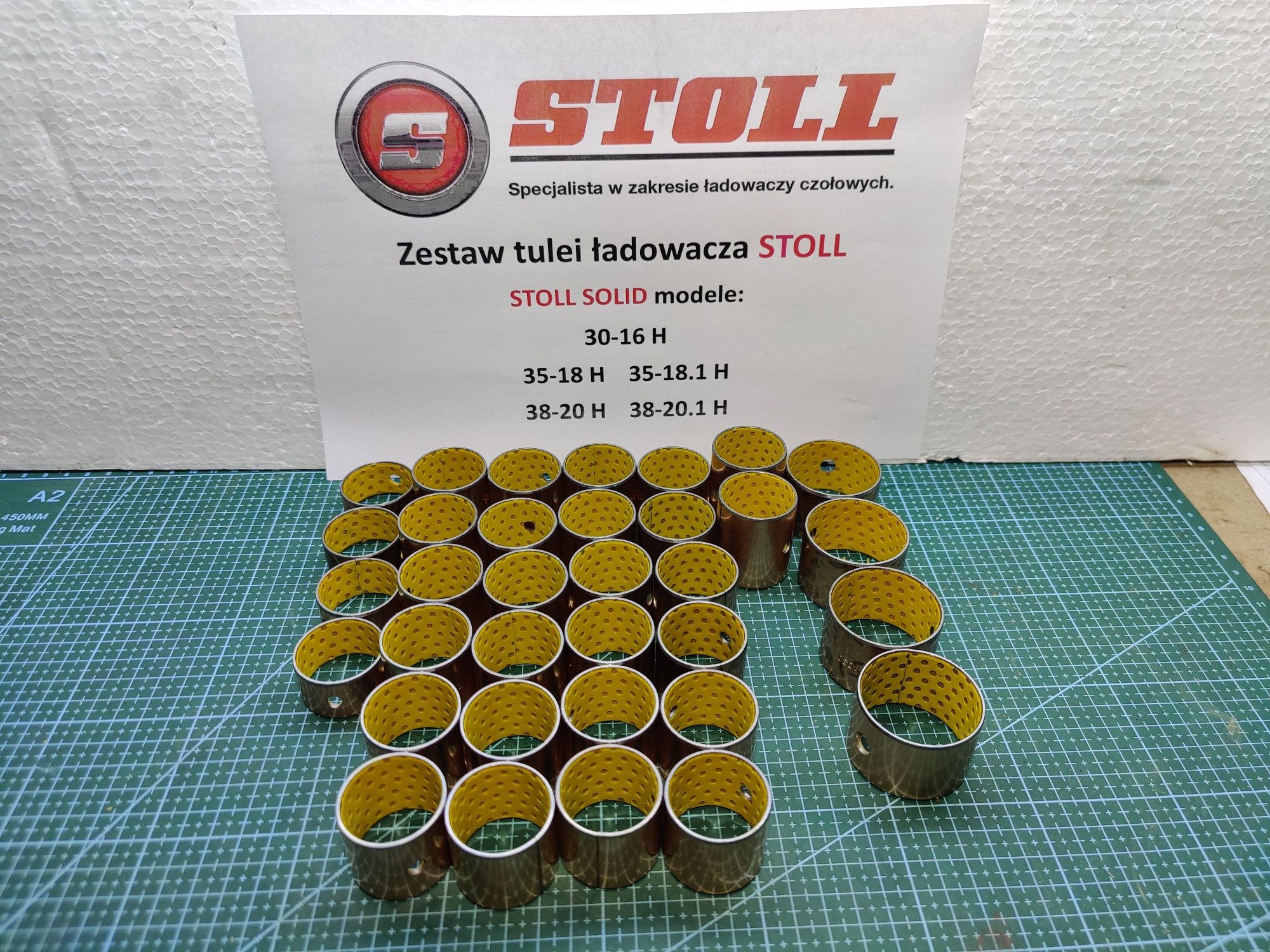 Zestaw tulei ładowacza STOLL SOLID 30-16 P / 35-18 P / 38-20 P /40-22P