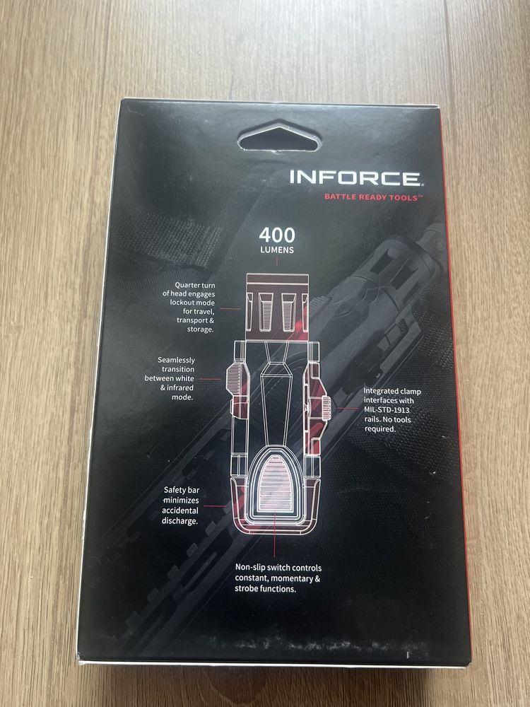 Оружейный фонарь InForce WML GEN2 White 400 lumens