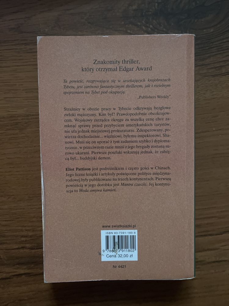 Mantra czaszki Eliot Pattison