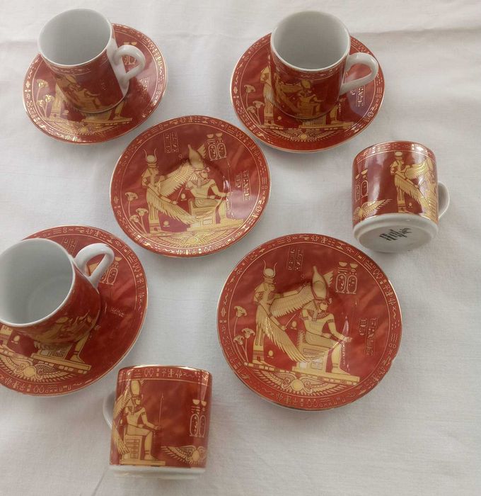 Сервиз чашки и блюдца Египет