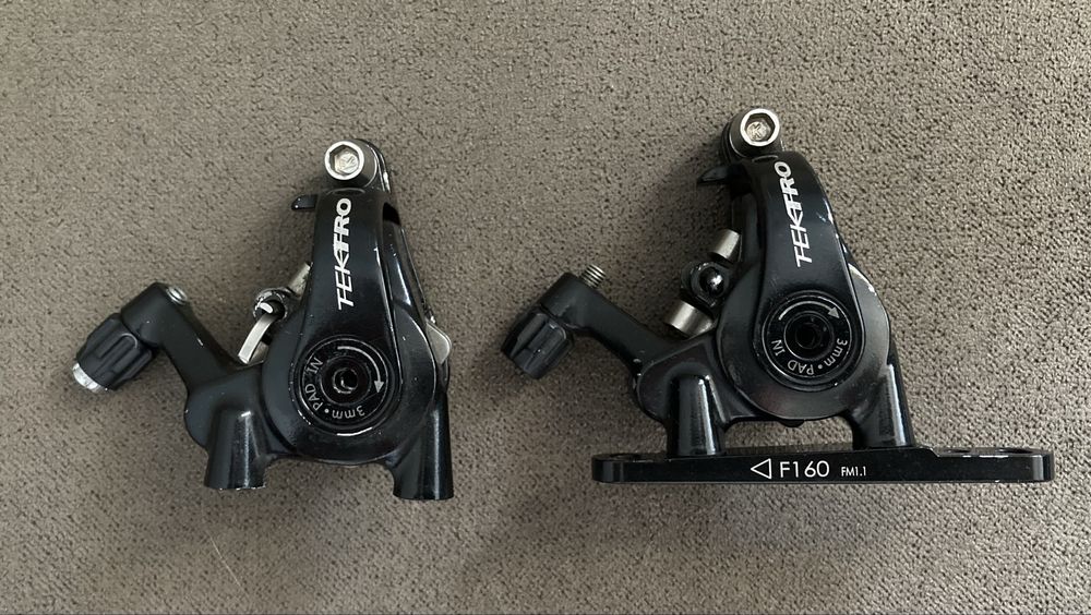 Zaciski hamulcowe mechaniczne Tektro MD-C550 uzywane gravel szosa