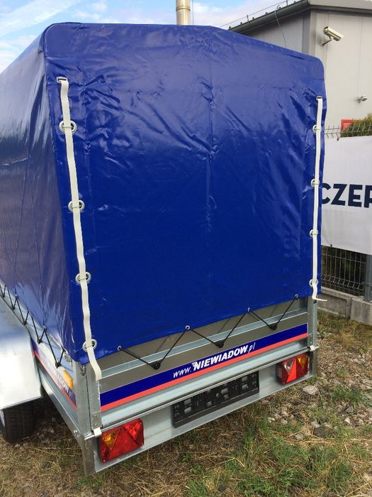 Przyczepka NIEWIADÓW  262x132 tania 2 osie 750 DMC dostawa cała Polska