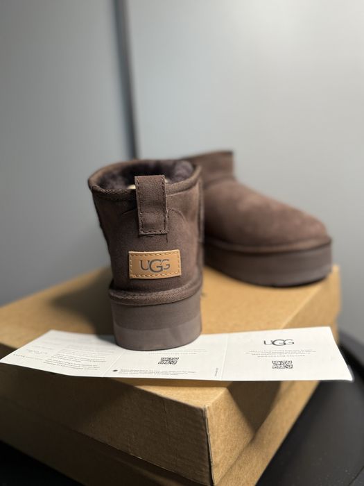 Уггі UGG Ultra Mini Brown Platform угги коричневые угг