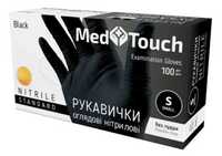 Рукавички нітрилові Med Touch розмір XS/S/XL 100 шт (50 пар) чорні