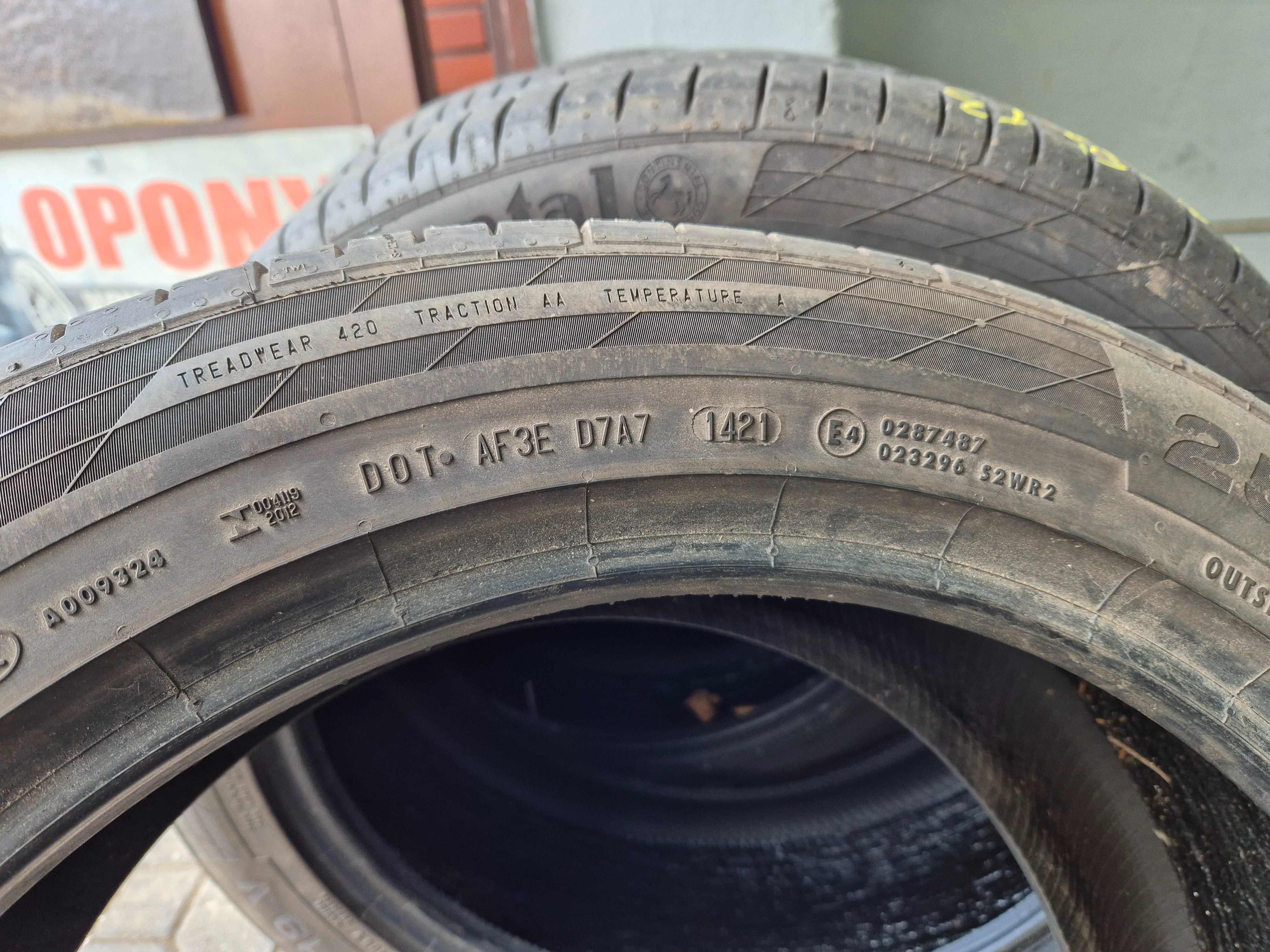 255/45r19 continental opony uzywane 4szt dostepne 2021r
