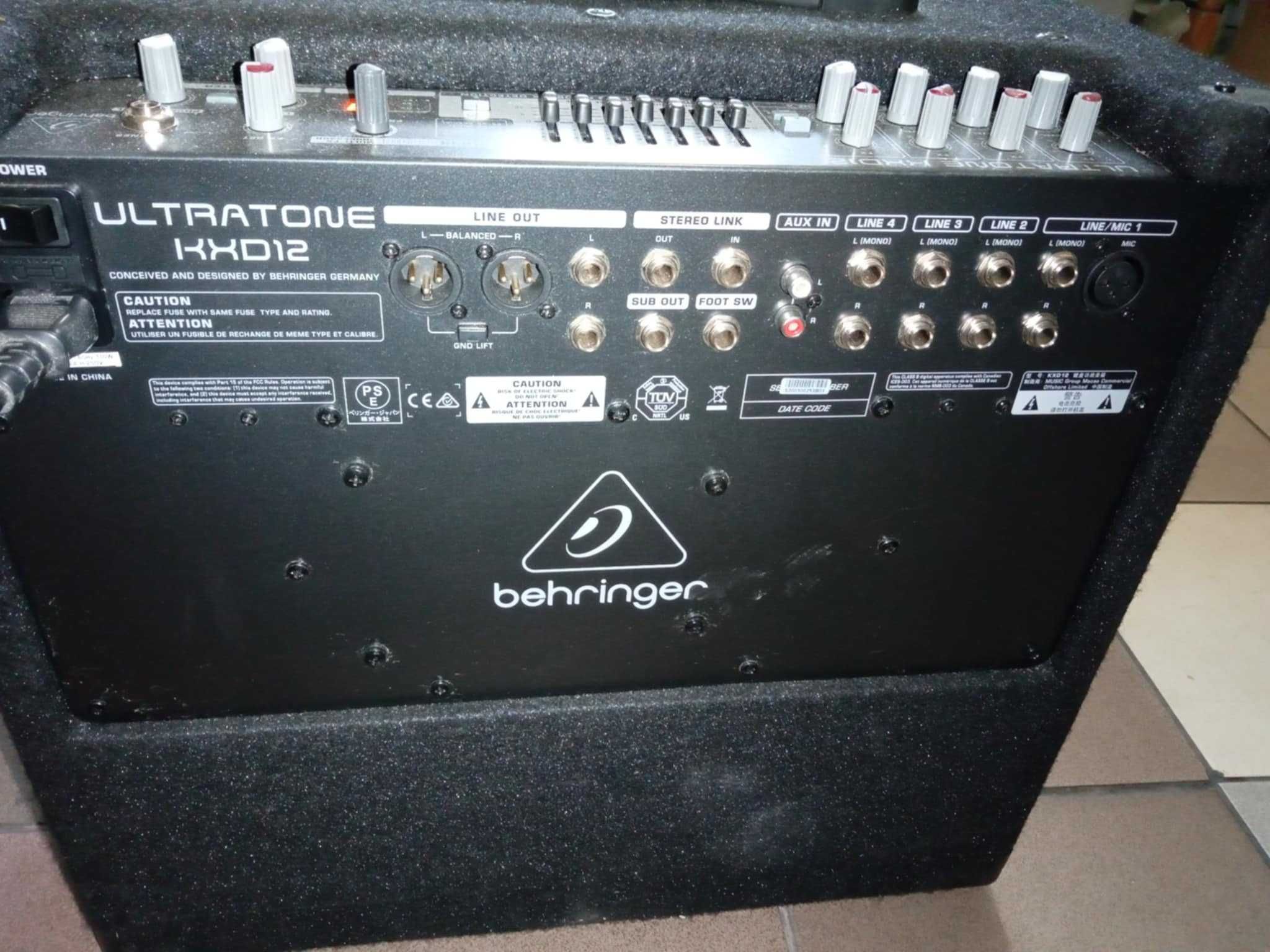 Wzmacniacz behringer KXD12 keyboard amplifier