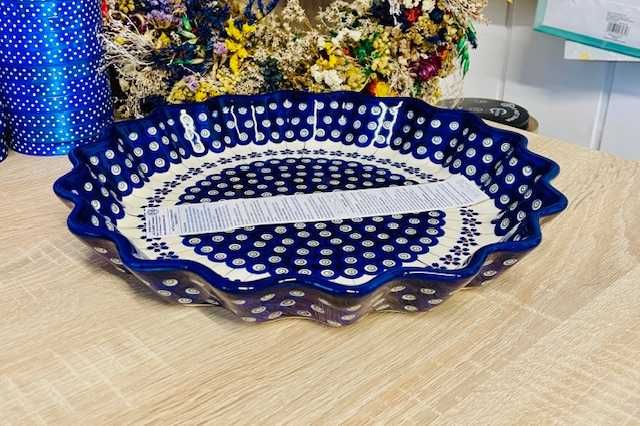 Ceramika Bolesławiec. Zapiekanka tarta miska 166A (7590)