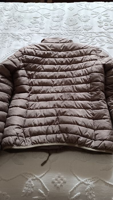 Casaco acolchoado beje da Throttleman