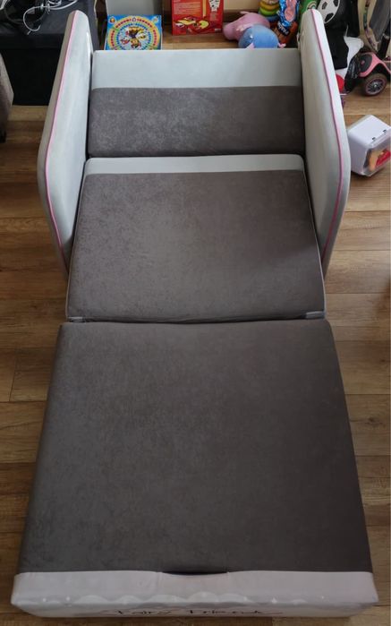 Sofa kanapa jednoosobowa dziecięca jednorożec