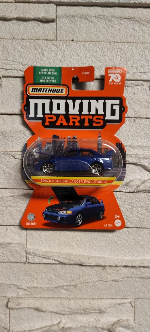 Mitsubishi Lancer Evo 4 Evolution IV Matchbox Blue Hot Wheels