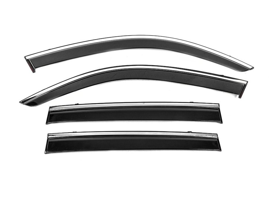 BMW X3 F-25 2011-2018 рр. Вітровики з хромом Niken Luxury (4 шт)