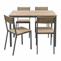 Conjunto de mesa e quatro cadeiras. Diner table with 4 chairs.