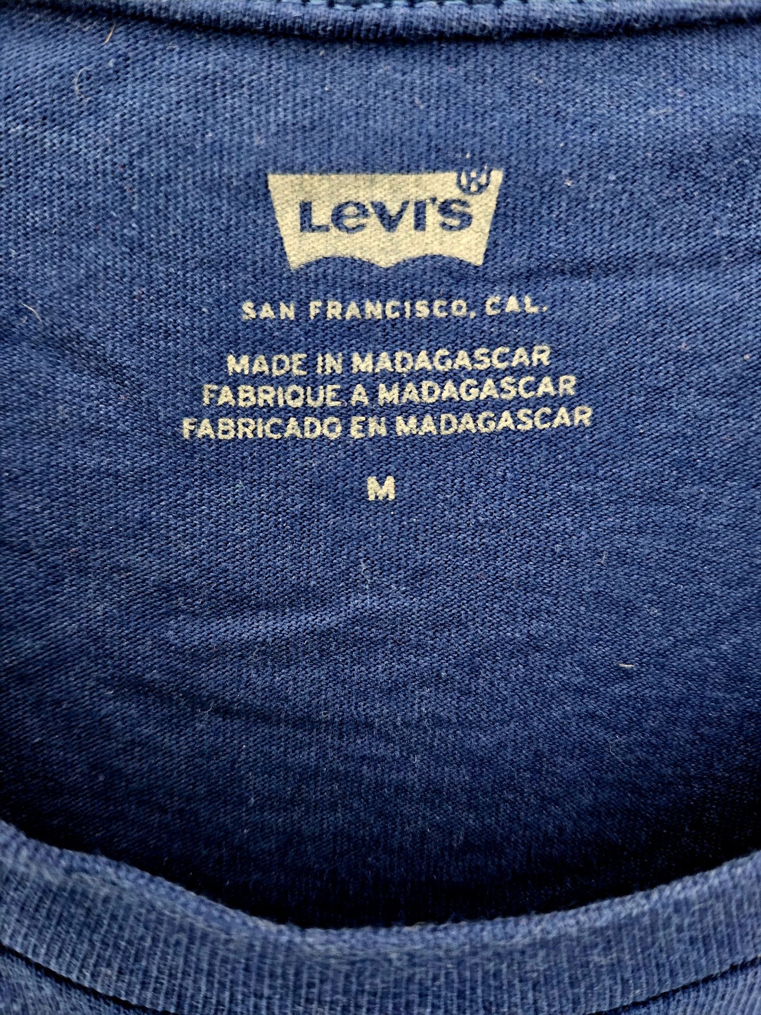 T-shirt koszulka bluzka Levis niebieska M
