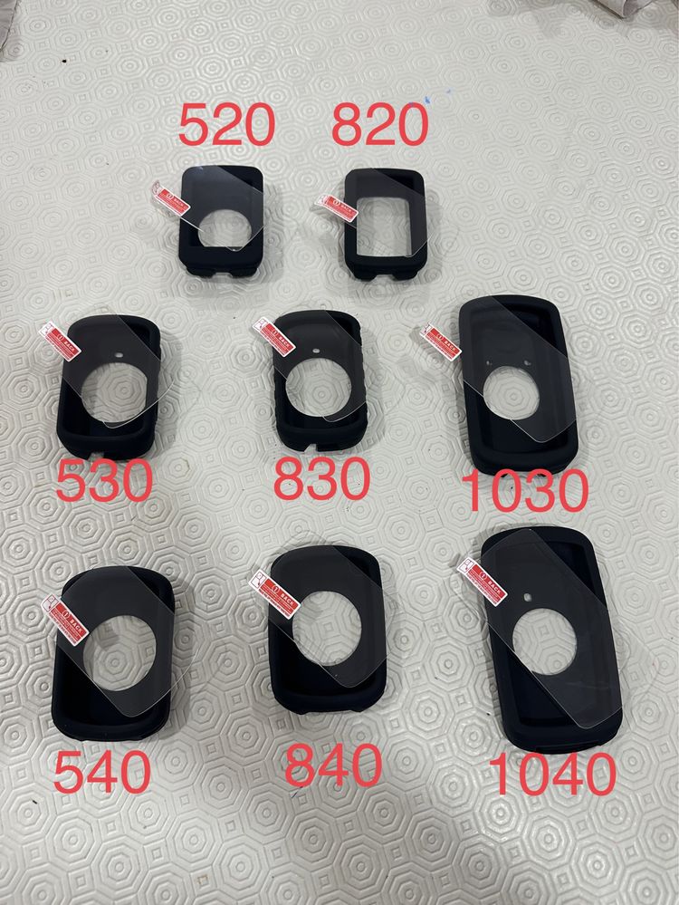 Capa silicone + película vidro proteção Garmin Edge GPS
