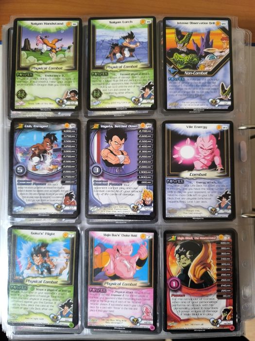 Karty Dragon Ball Z CCG SCORE kompletna Kid Buu saga 1-123.