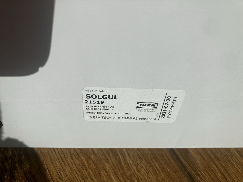 Półka ścienna IKEA SOLGUL 60x19 cm – biała