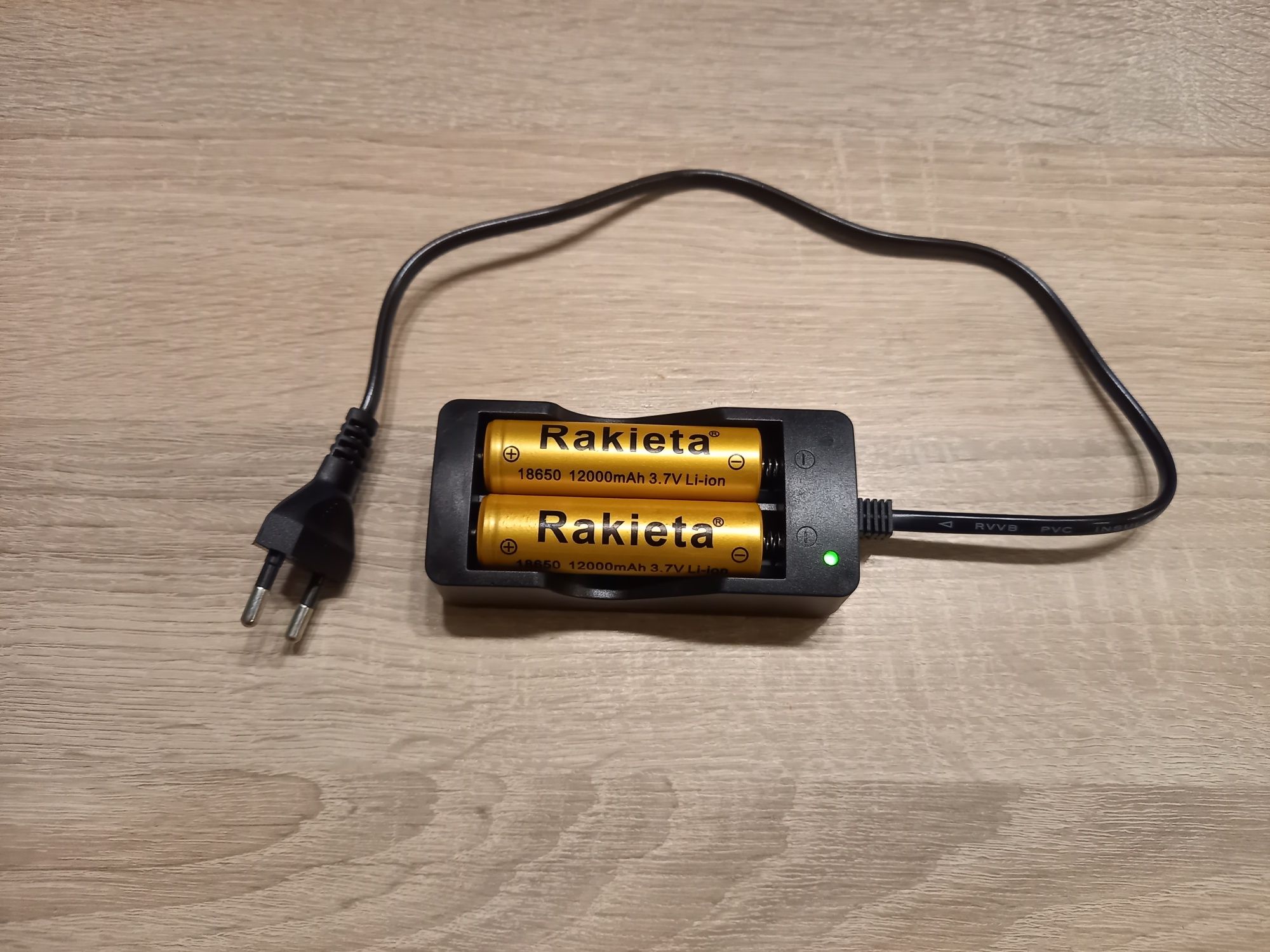 2X Akumulator pakiet bateria 18650 3.7 Li-ion Rakieta do latarki