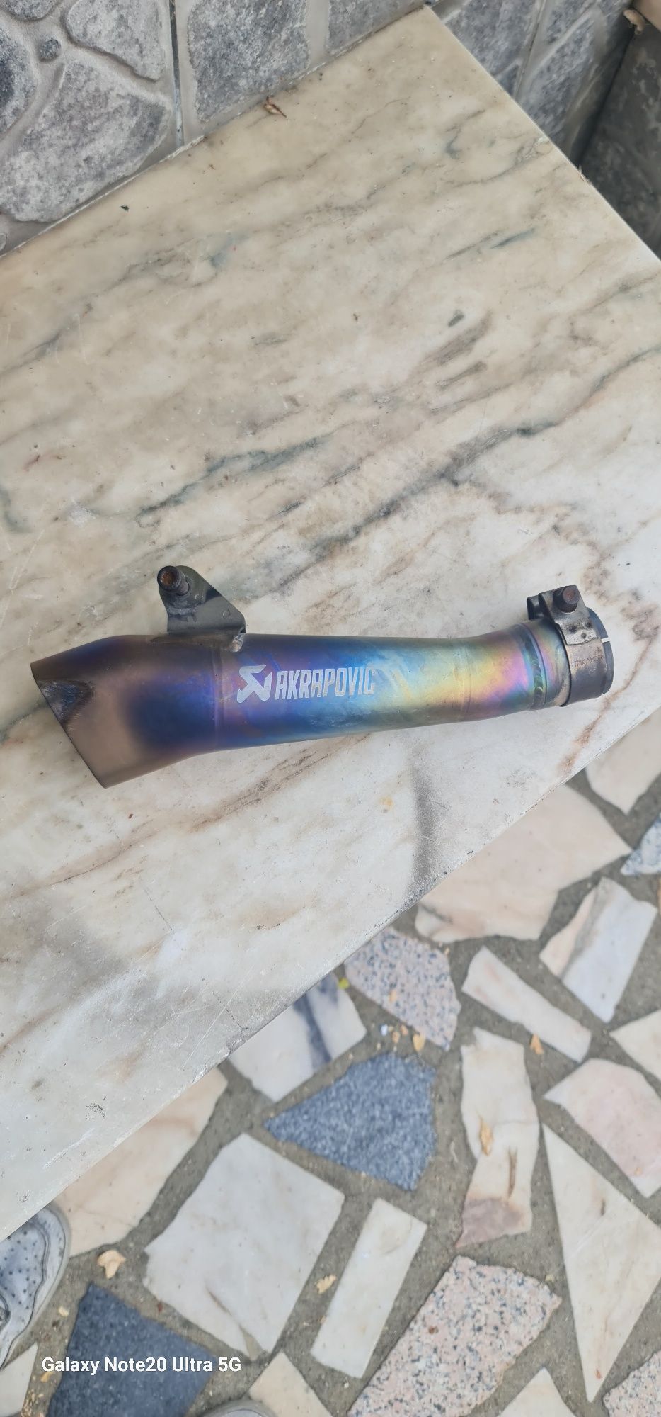 Ponteira Akrapovic Titânio GP Style  para Yamaha R6 (2006 a 2020)