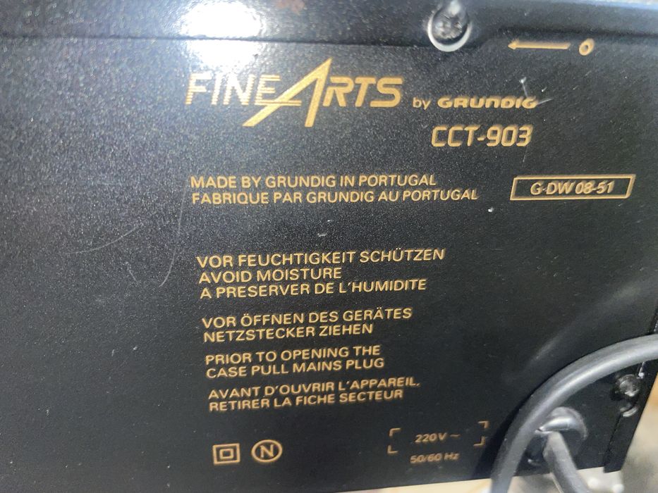 Касетний програвач Grundig CCT-903 fine arts