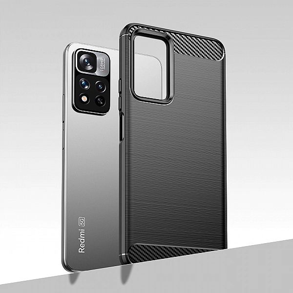 Carbon Case elastyczne etui pokrowiec Xiaomi Redmi Note 11 Pro+ 5G (Ch