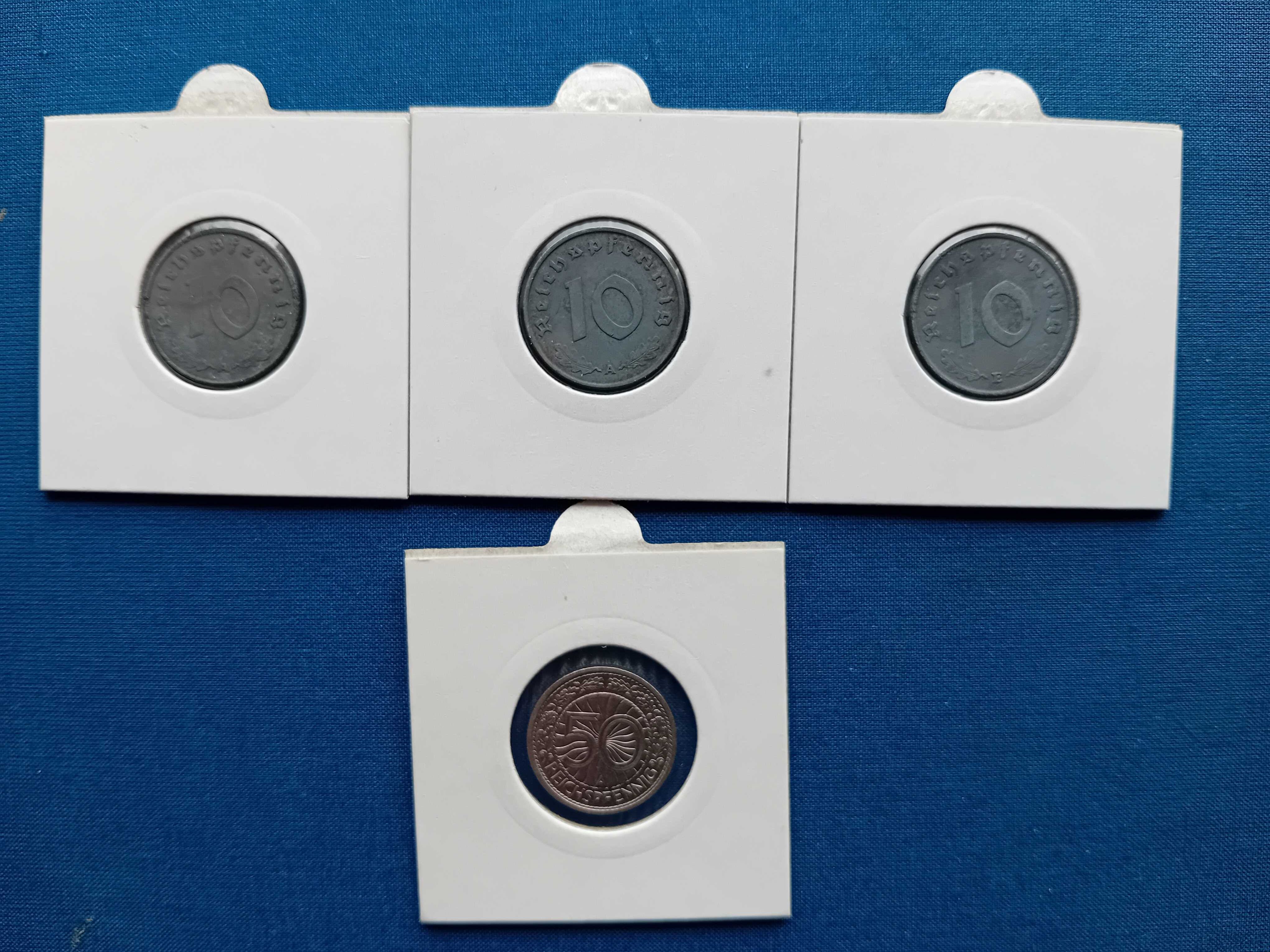 Lote moedas nazi 10 reispfennig