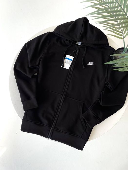 Зіп худі Nike чорне/ чорна зіпка найк/ худі найк базове/чоловіче худі