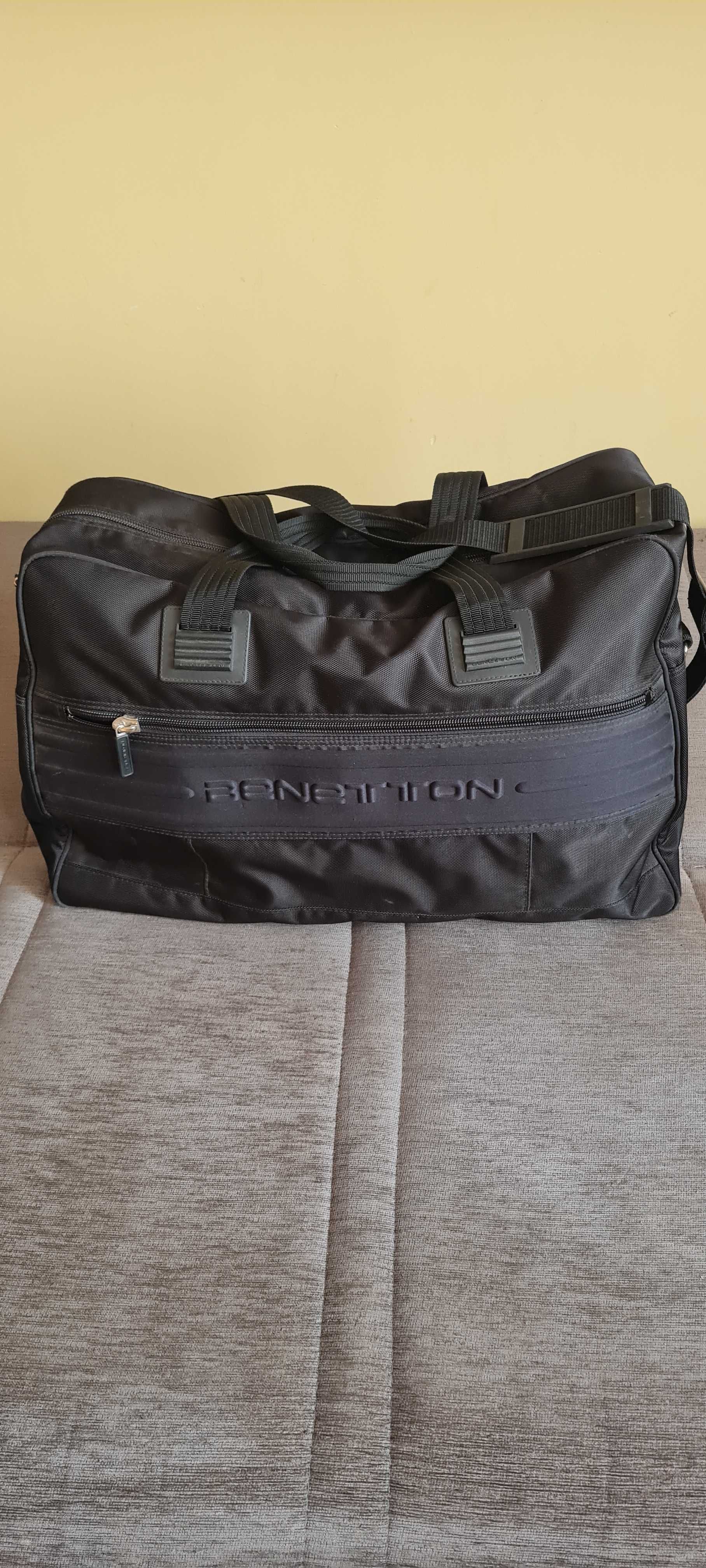 Torba turystyczna czarna firmy Benetton,super stan ,tanio,okazja!