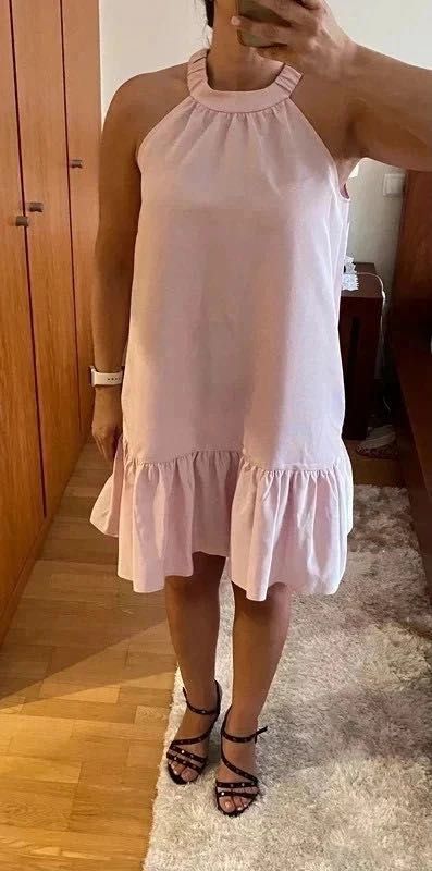 Vendo vestido rosa da marca tara jarmon tam 38