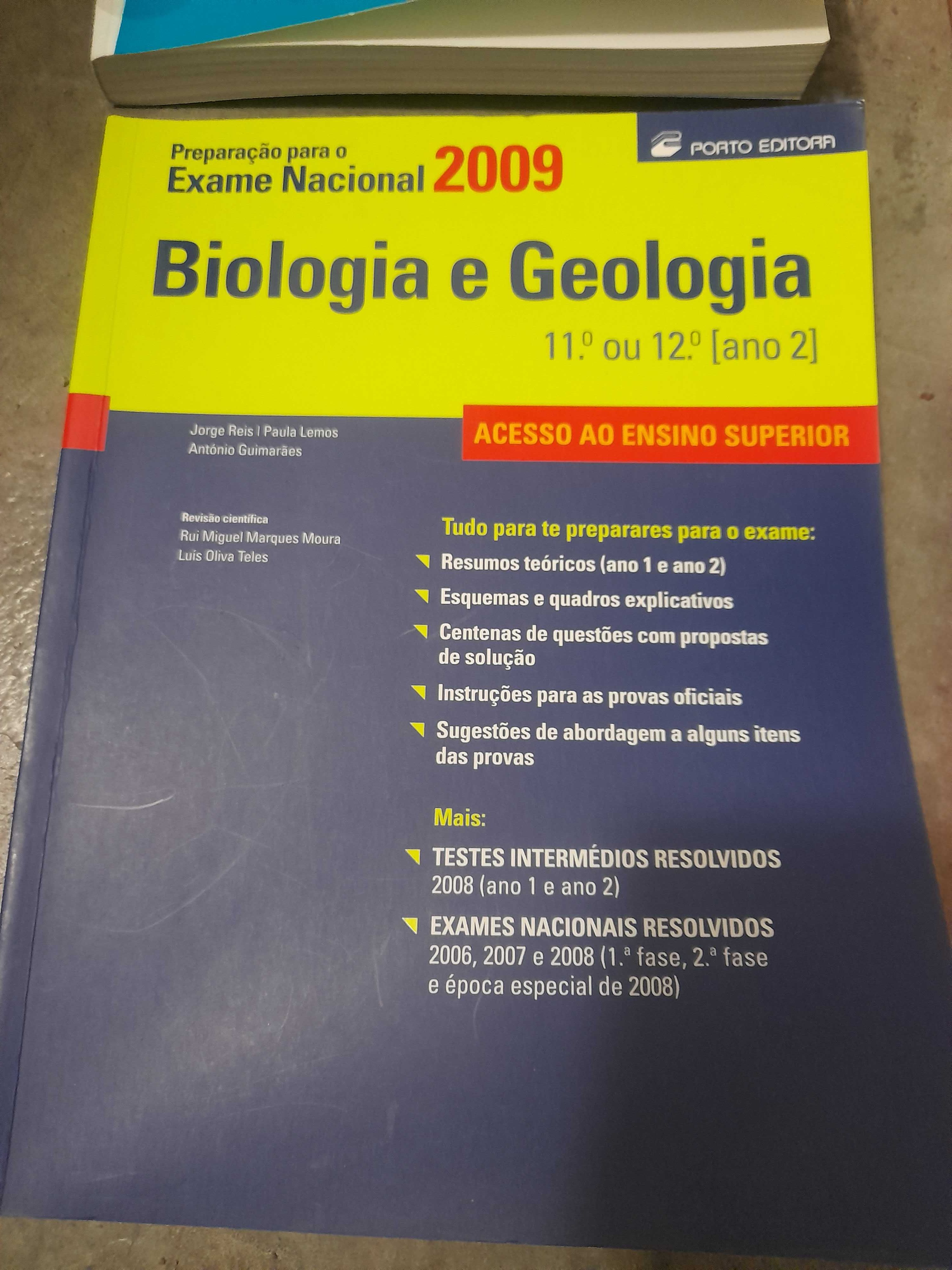 Guias de estudo/ Exames Química, biologia, matemática