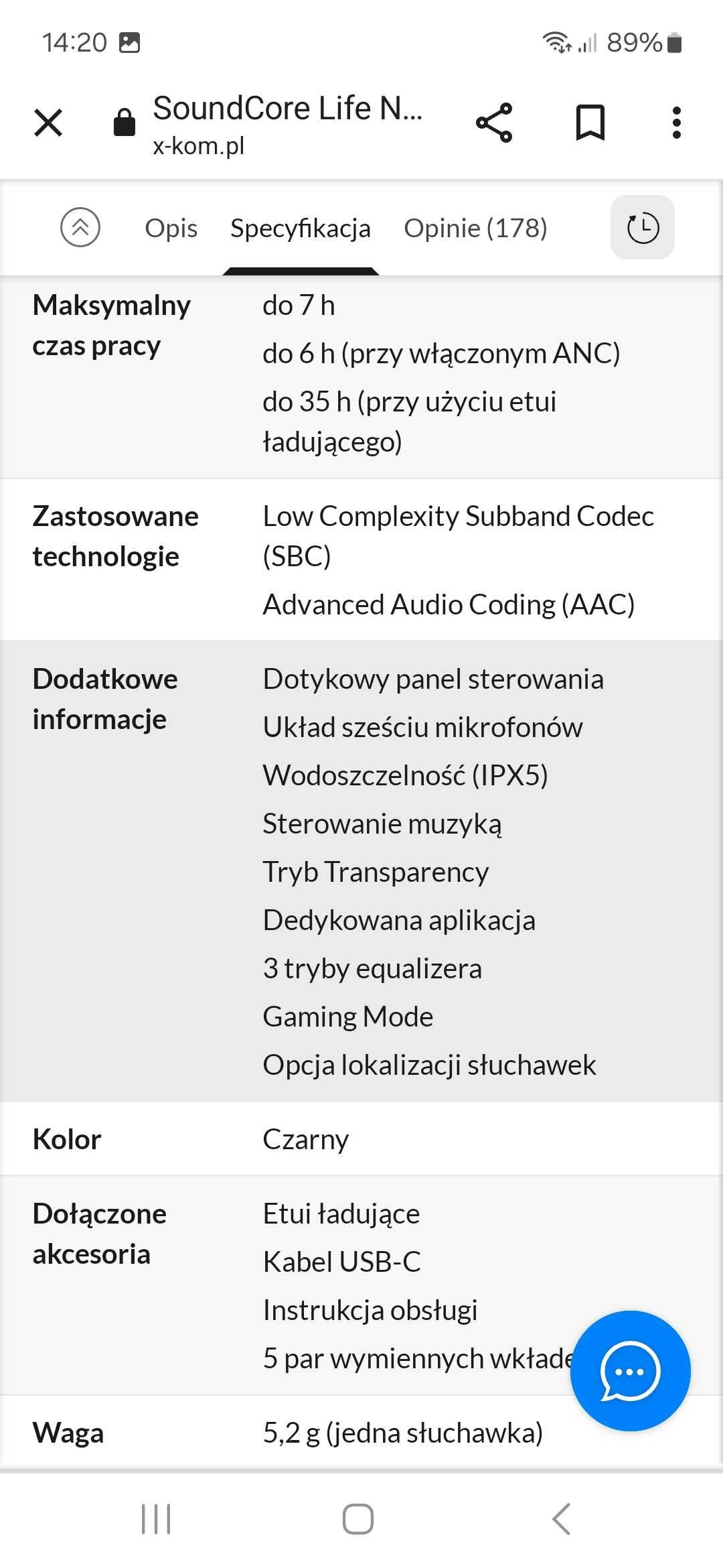 Nowe sluchawki soundcore life note 3